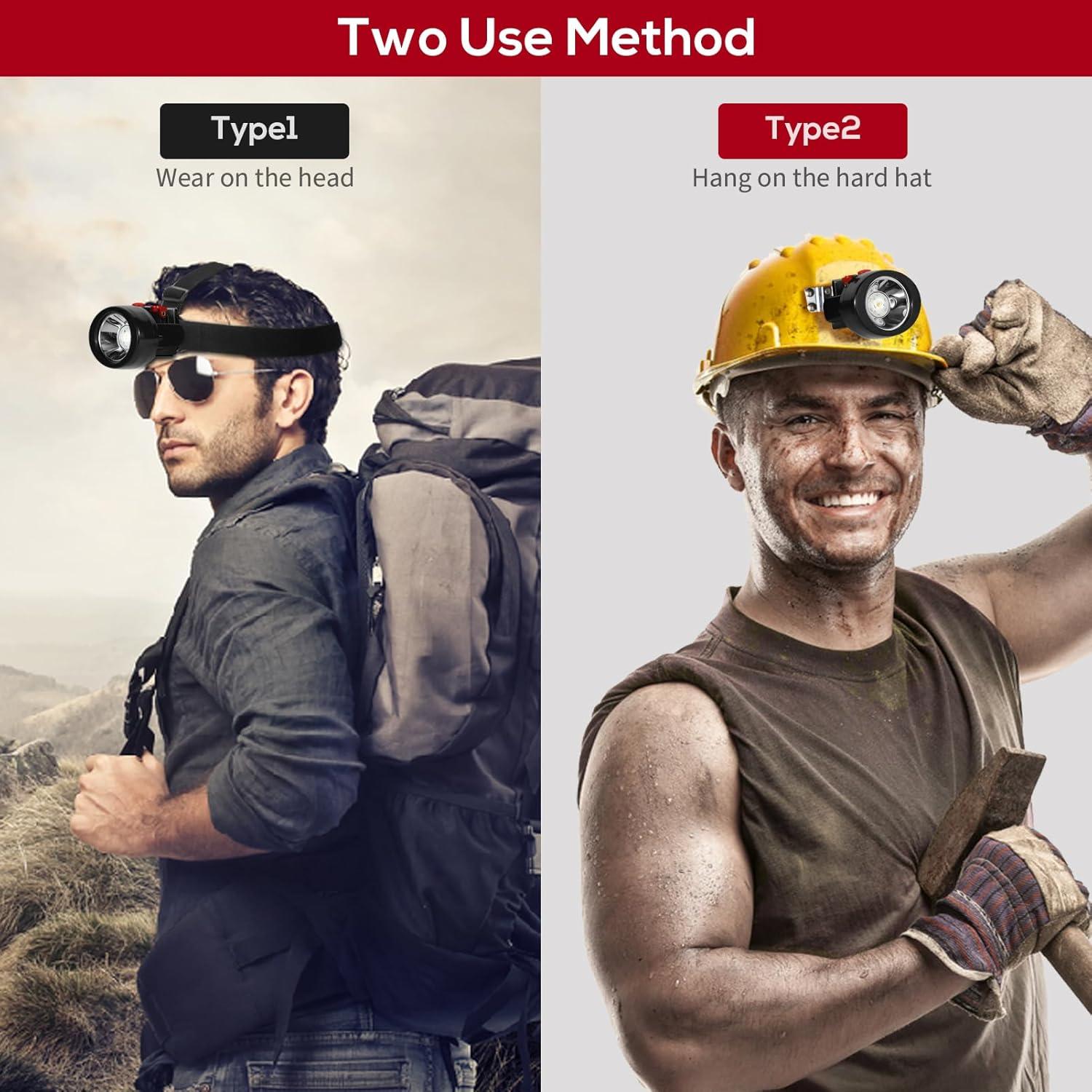 Linterna de Cabeza LED Recargable Hunting Friends KL2.8LM Rojo