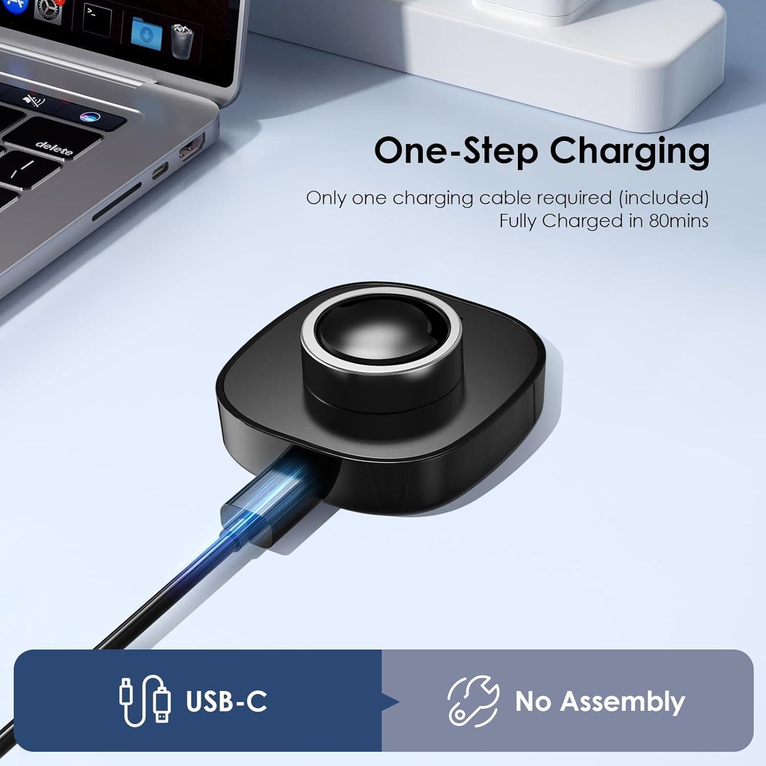 Cargador rápido Oura Ring Gen3 Tamaño 6 USB-C WONJOY