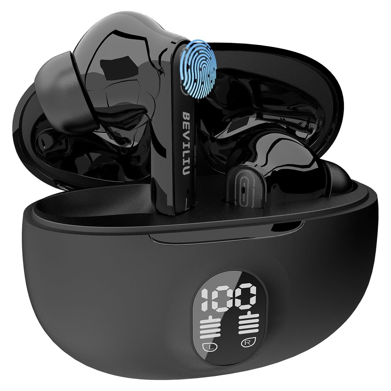 Auriculares de Traducción Beviliu Inalámbricos 3-en-1 Negro