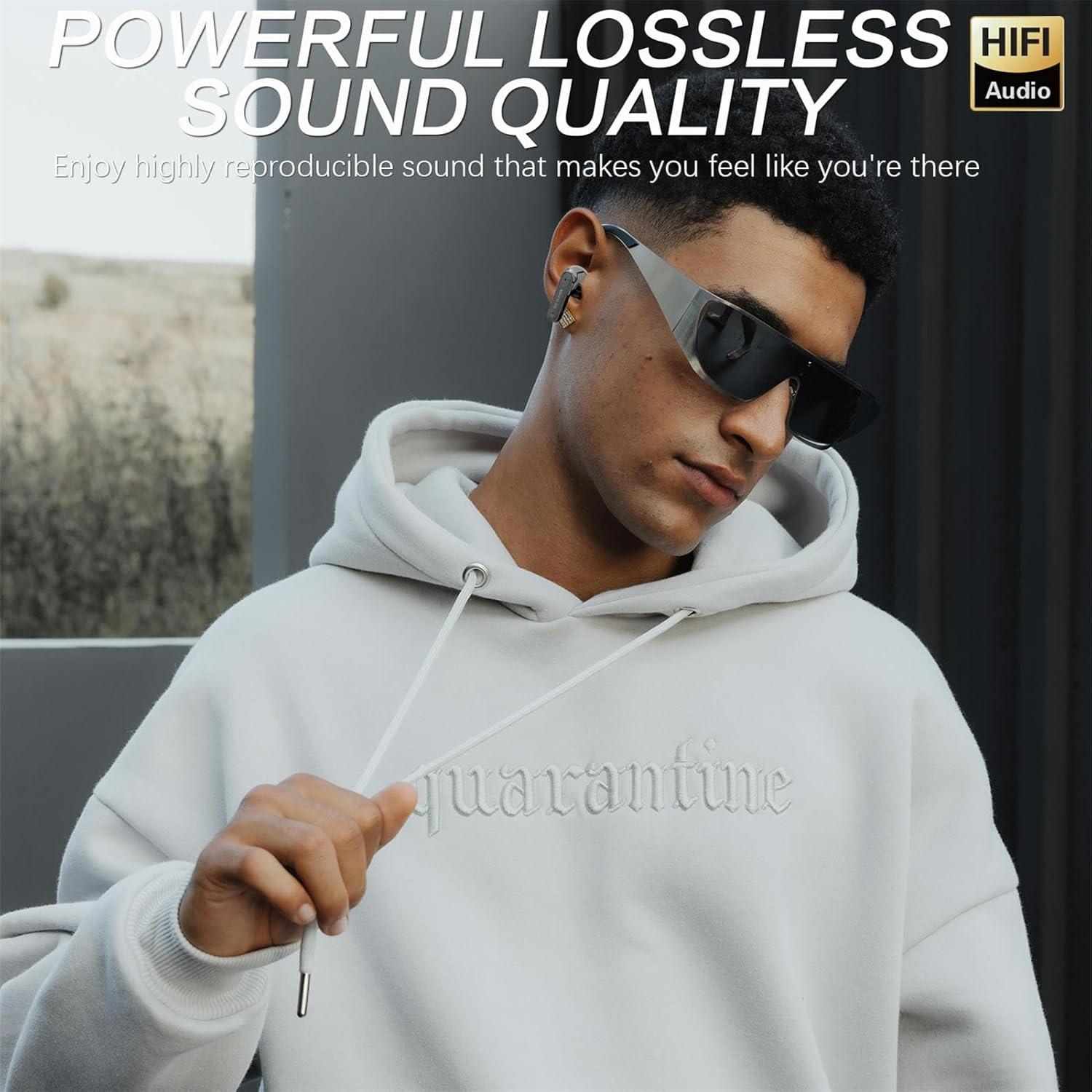 Auriculares de Traducción Beviliu Inalámbricos 3-en-1 Negro