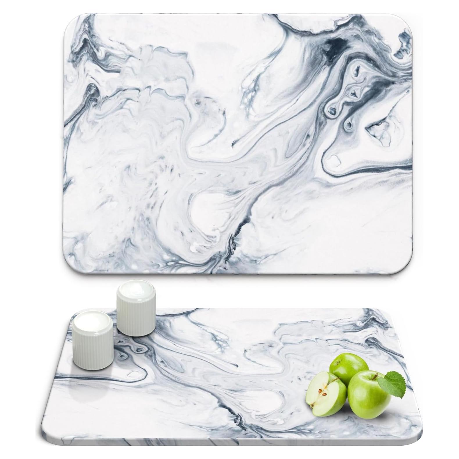 Alfombrilla de Secado de Piedra Thalorien 39.9x30cm Antideslizante