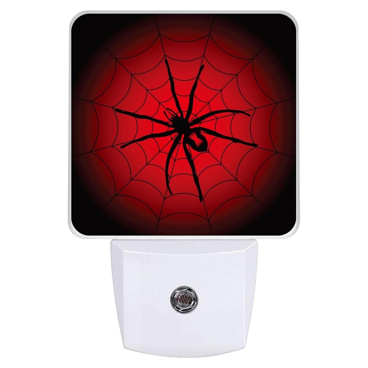 Luz Nocturna LED SLHFDKL Araña Roja con Sensor Automático 0.5W