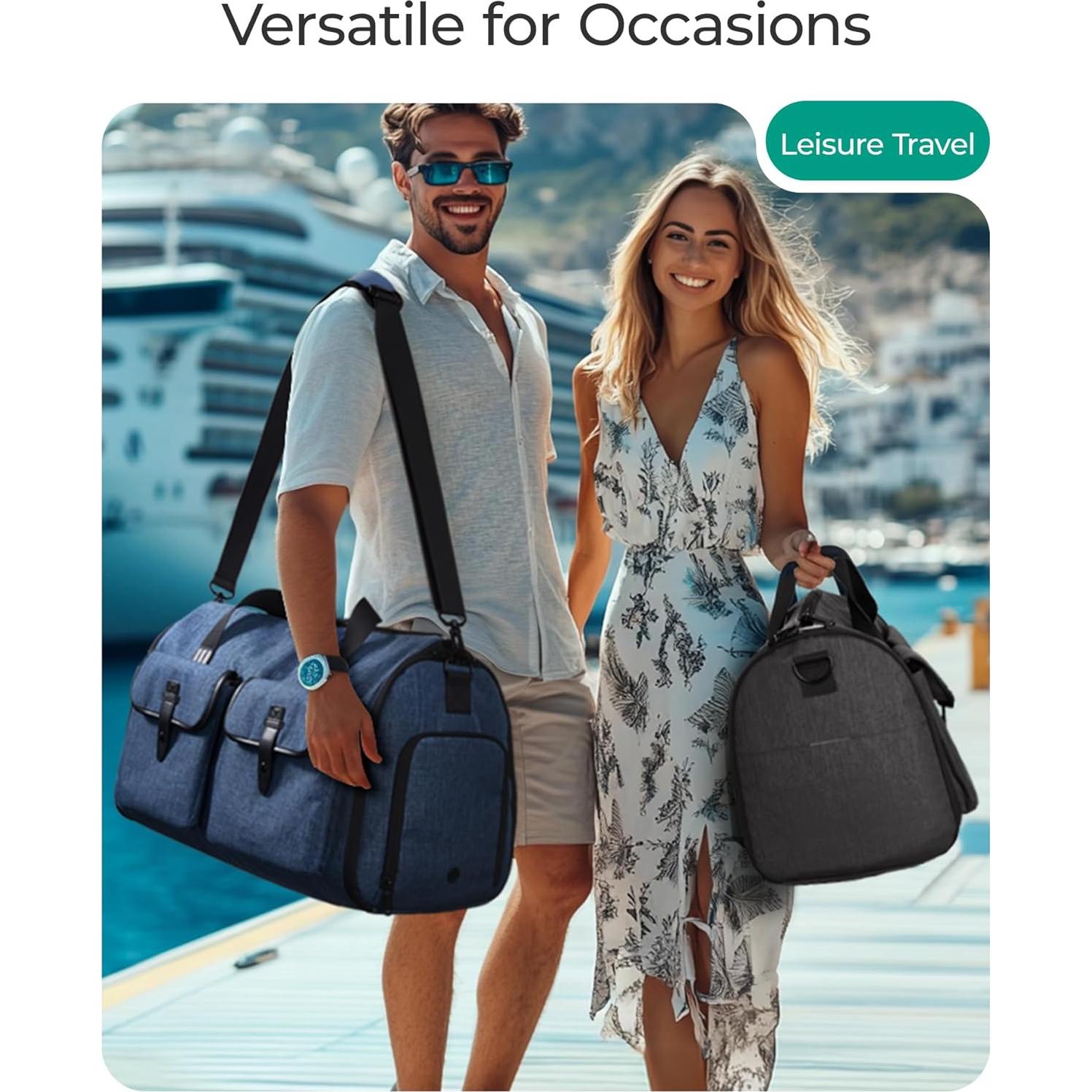 Bolsa de Ropa Duffle BAGSMART 2 en 1 Negra 45L