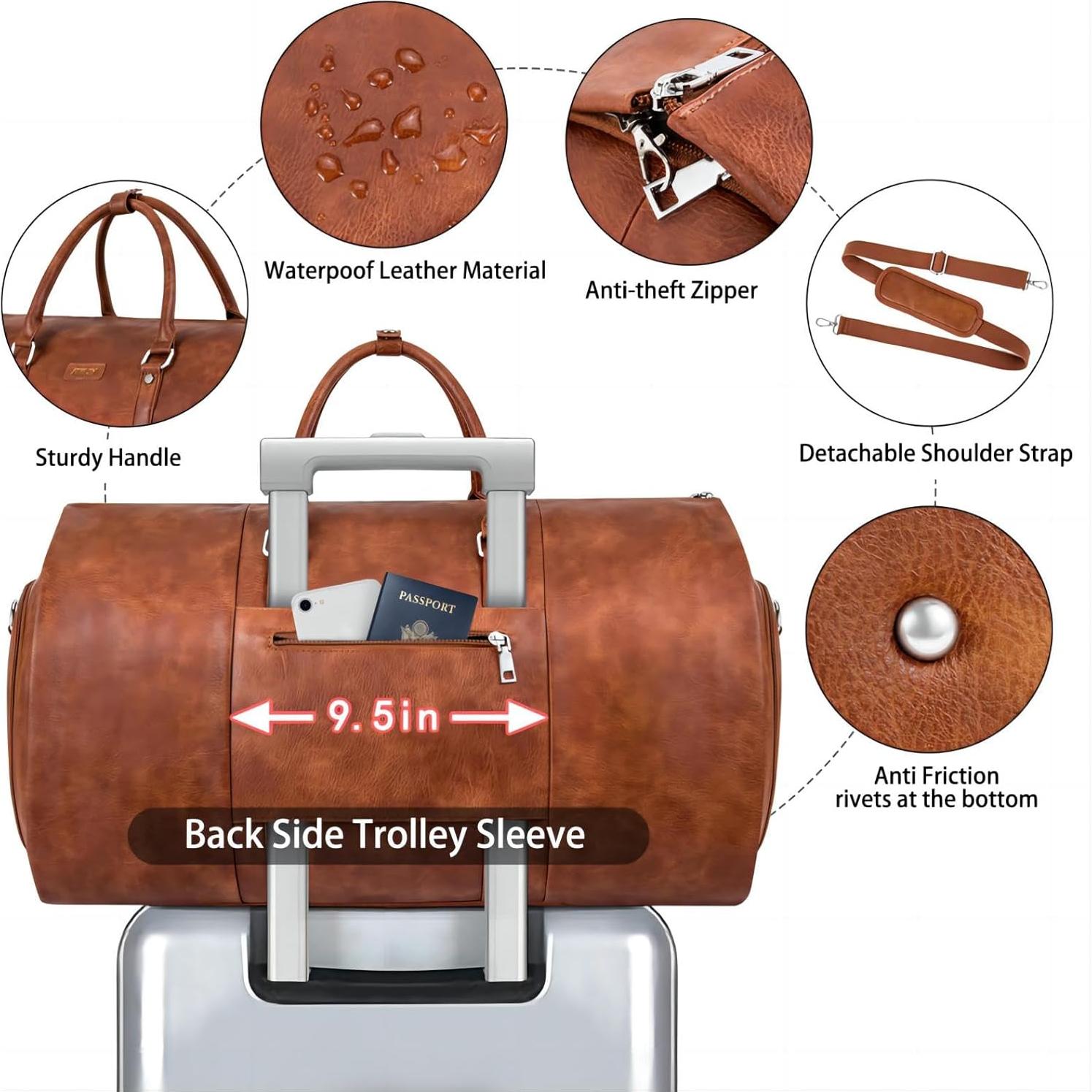 Bolsa de Ropa de Viaje ITIEZY 2 en 1 Duffle y Colgante