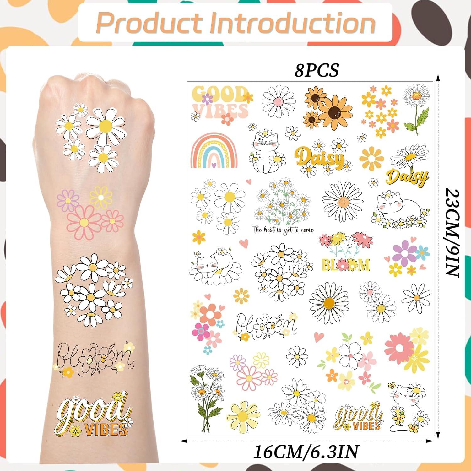 Tatuajes Temporales de Margarita Yoyuspy - 200 Calcomanías