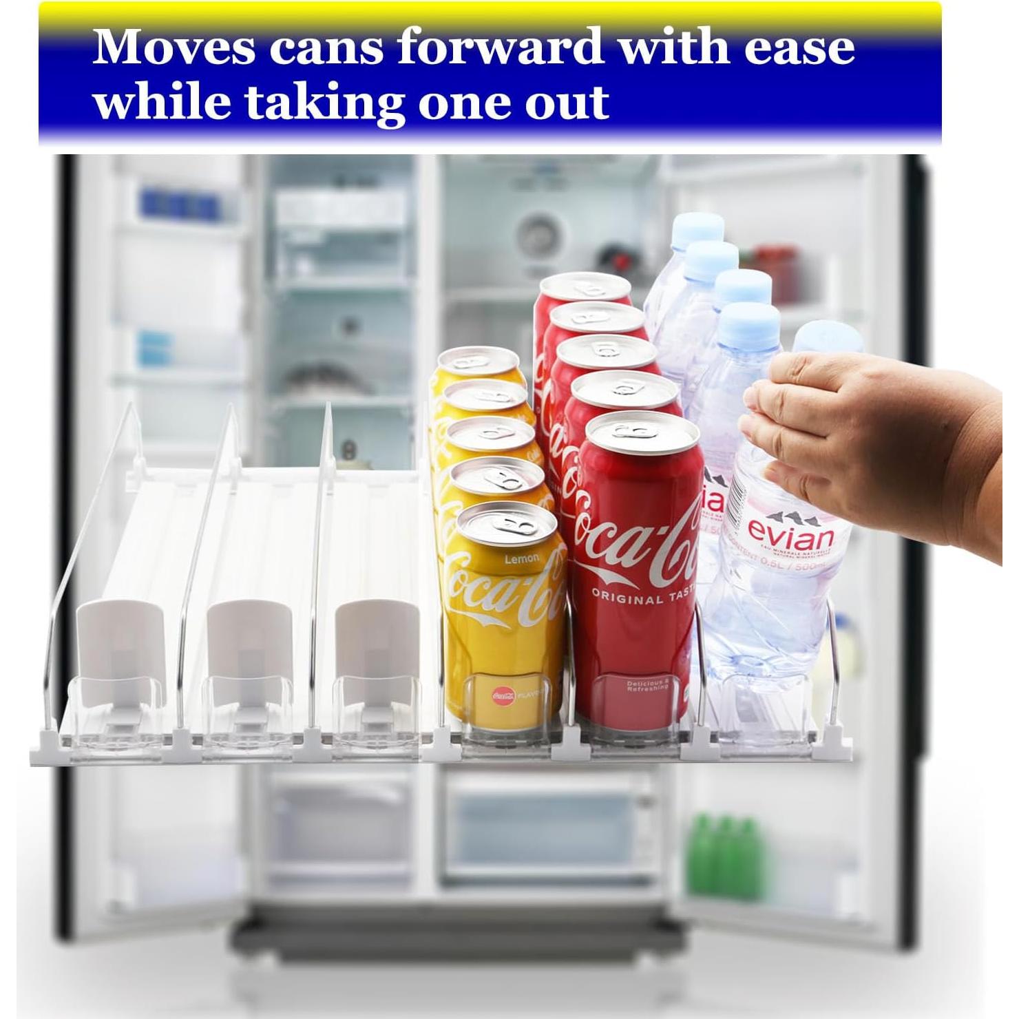 Organizador de Bebidas para Nevera - Empujador Automático 15 Latas