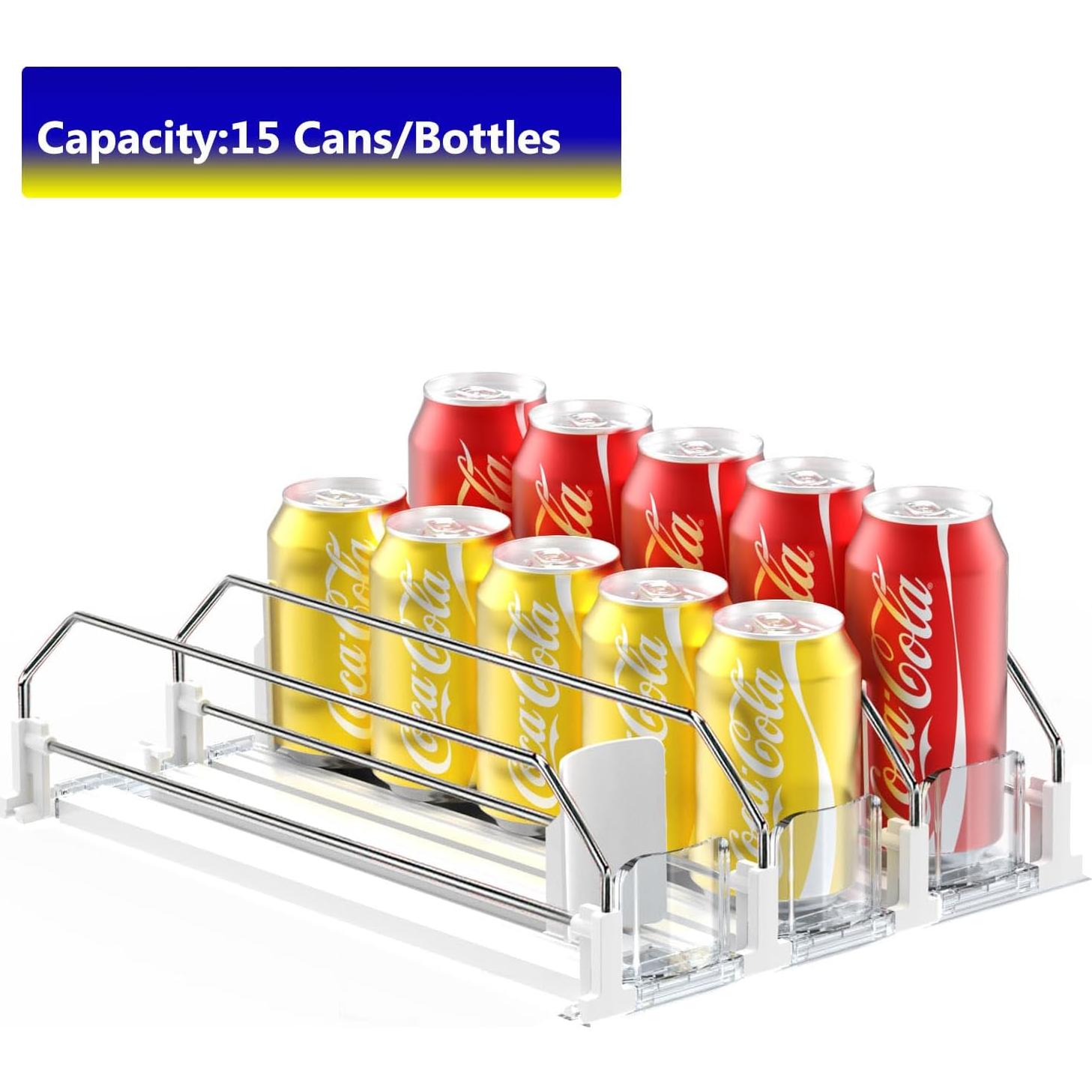 Organizador de Bebidas para Nevera - Empujador Automático 15 Latas