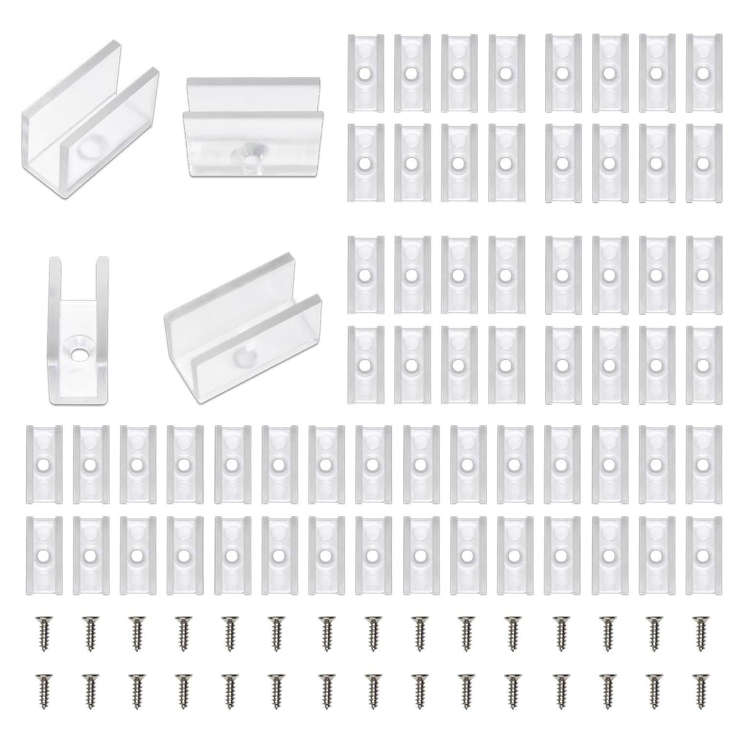 Clips de Montaje para Luces de Cuerda Neón Meevt 100PCS 6mm