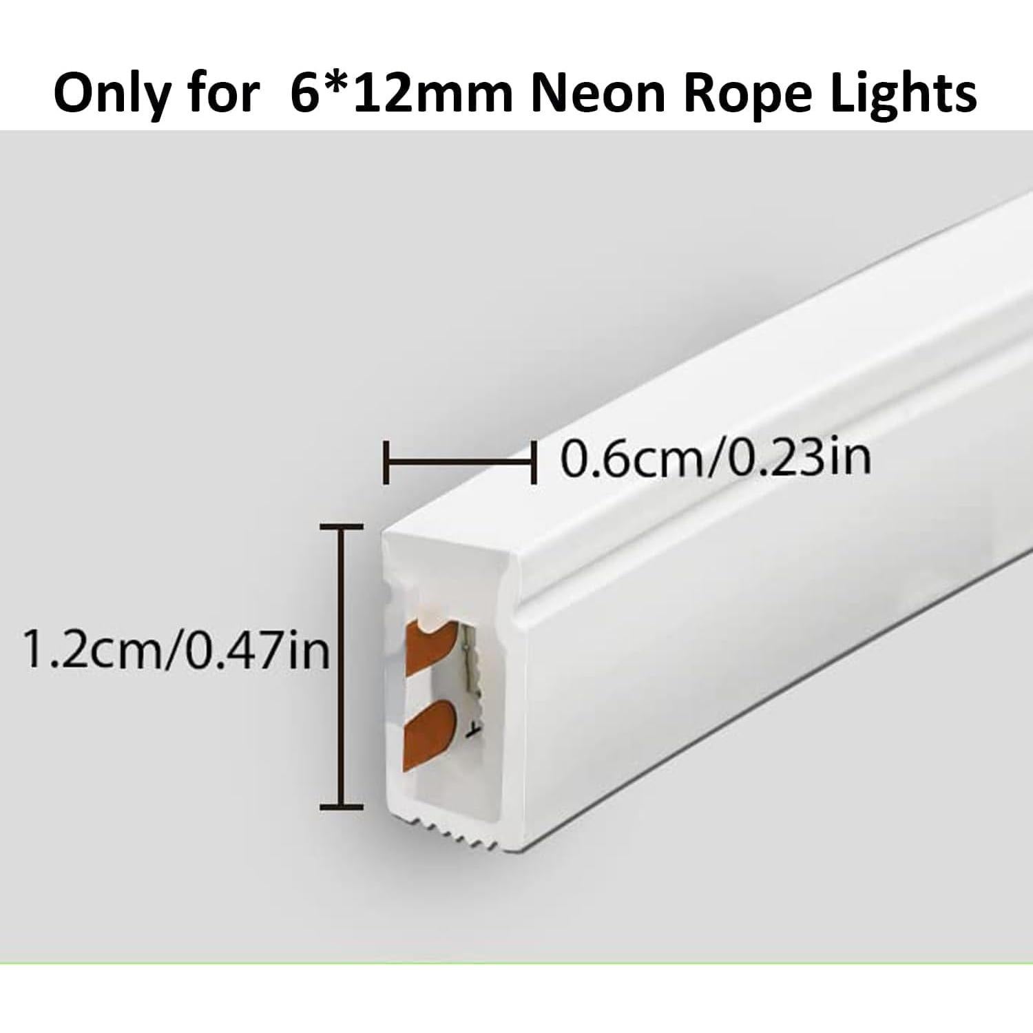 Clips de Montaje para Luces de Cuerda Neón Meevt 100PCS 6mm