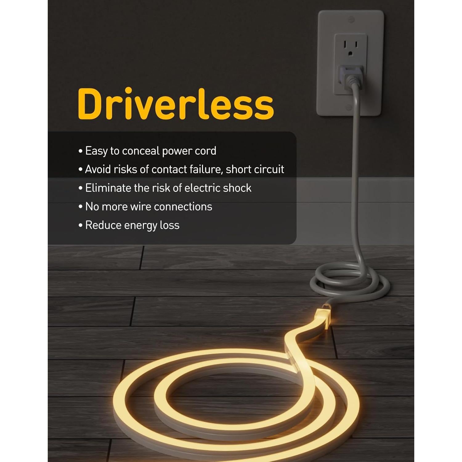 Tira de Neón LED 3D Shine Decor 5m 2800K Blanco Cálido IP65