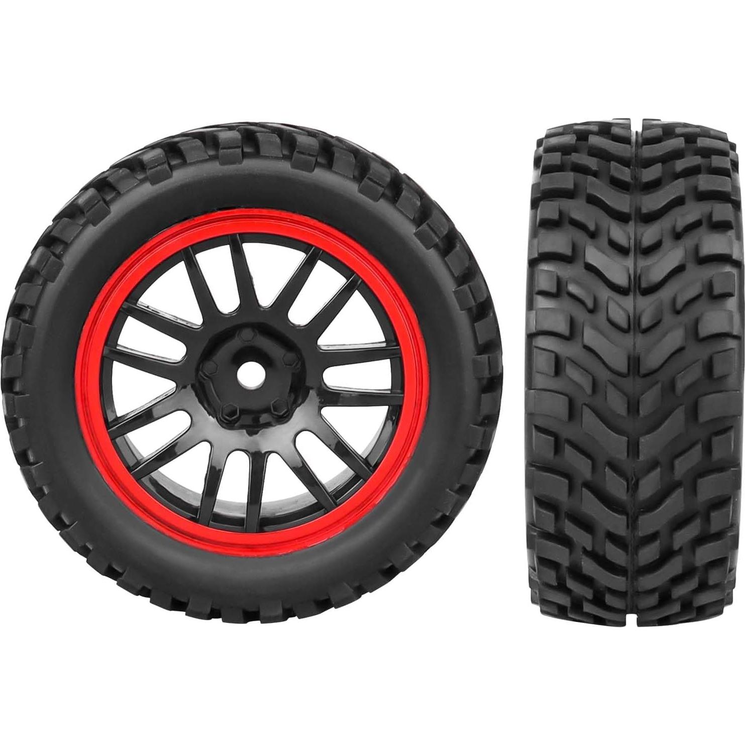 HobbyPark Ruedas y Neumáticos 1/10 76mm 12mm Hex Touring RC