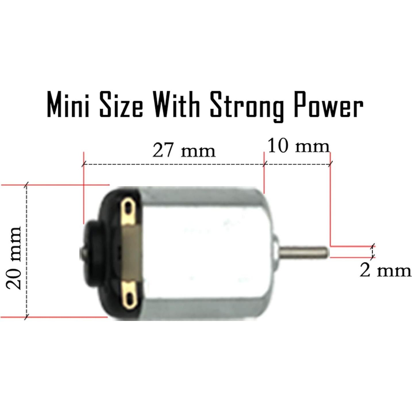 Motor Eléctrico EUDAX 12 Pcs DC 3V 24000RPM Juguetes DIY