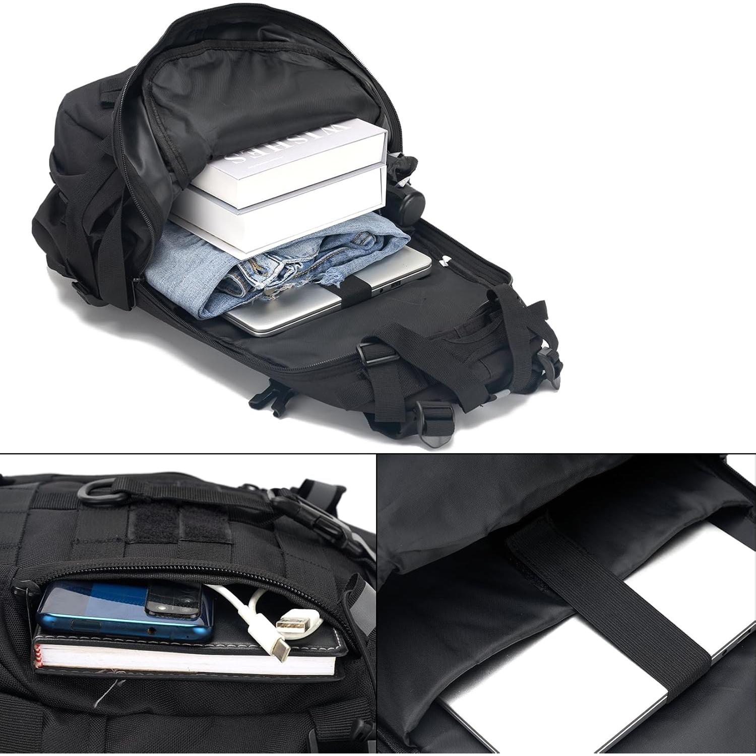 Tactical Backpack Military Molle Bag Camping Trekking Fishing Gym Traveling Motorcycle Hiking Daypack