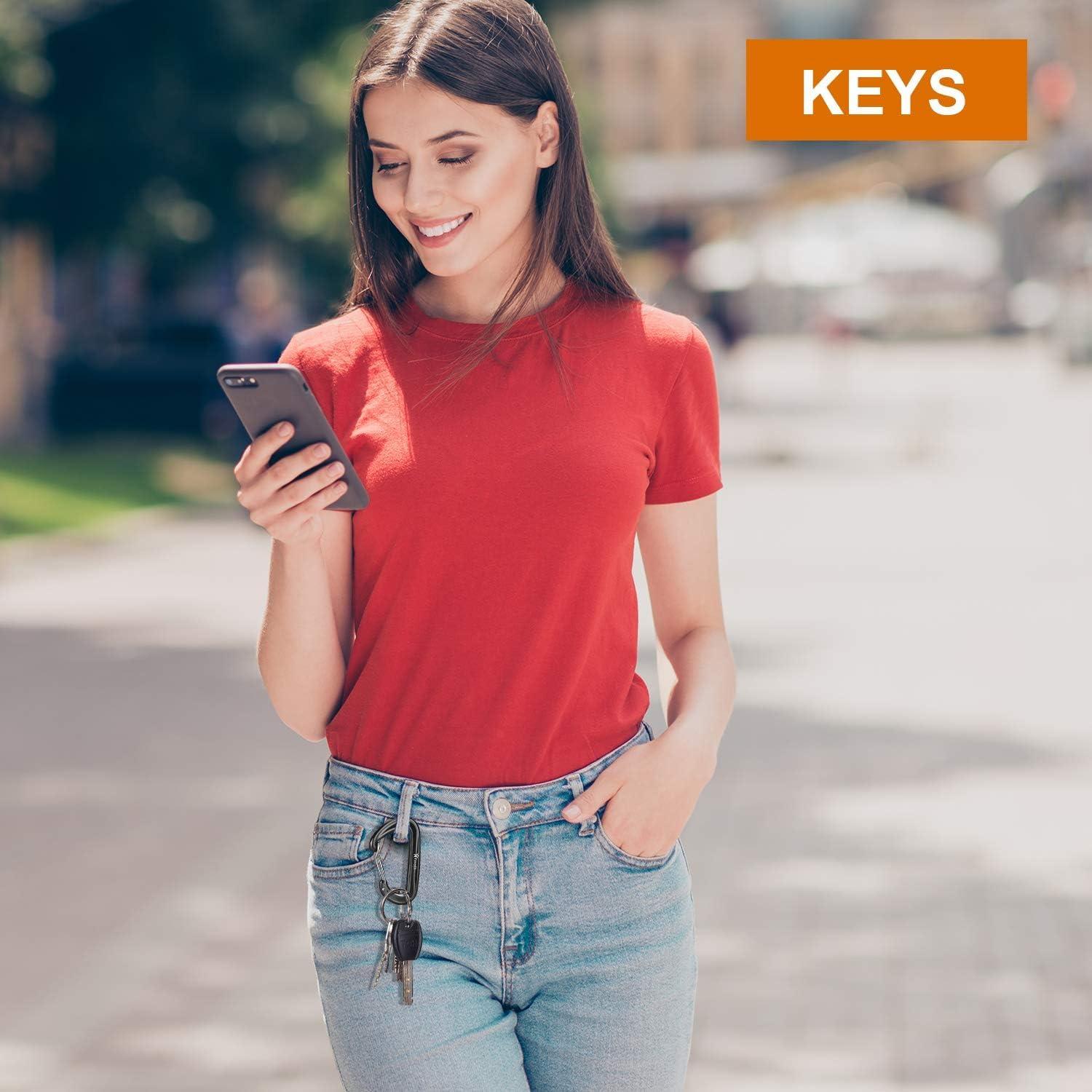 Clip de Carabina Alta Resistencia 12KN Favofit 8.1 cm Negro