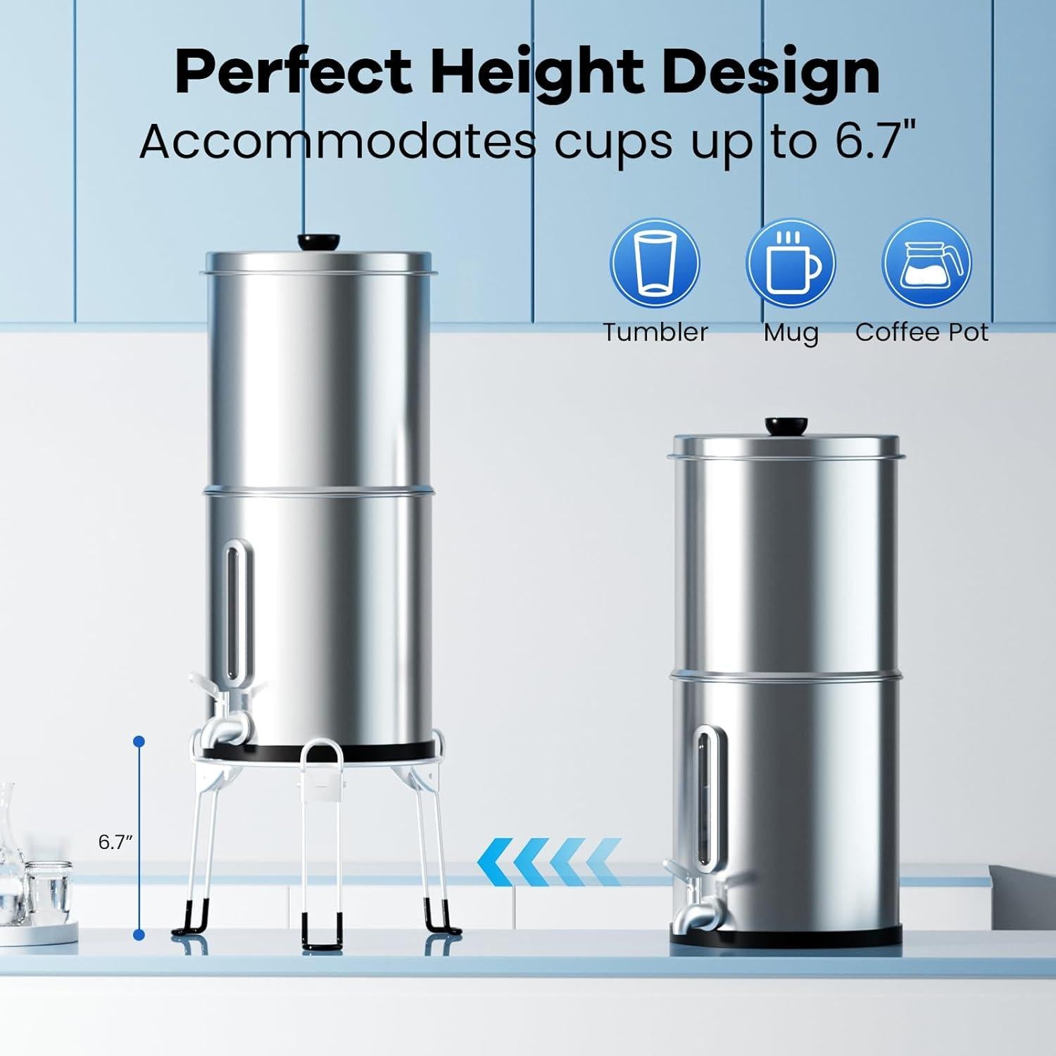 Soporte Plegable de Acero Inoxidable Purewell 23.6x19.1cm