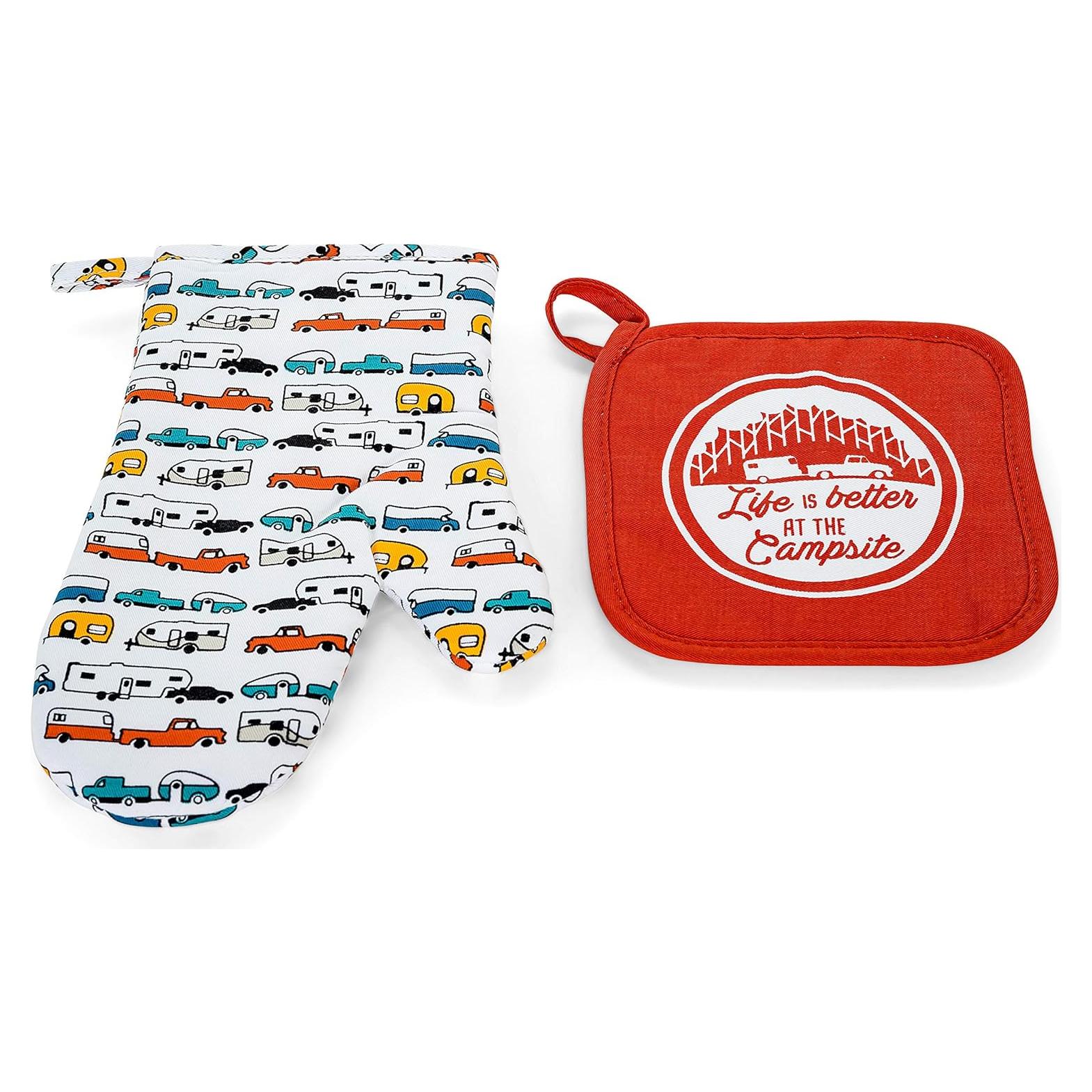 Juego de Manopla de Horno y Soporte para Olla Camco 53259