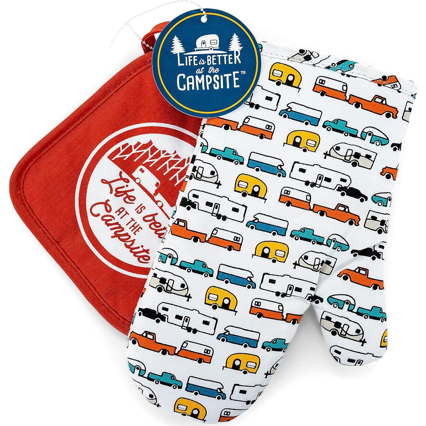 Juego de Manopla de Horno y Soporte para Olla Camco 53259