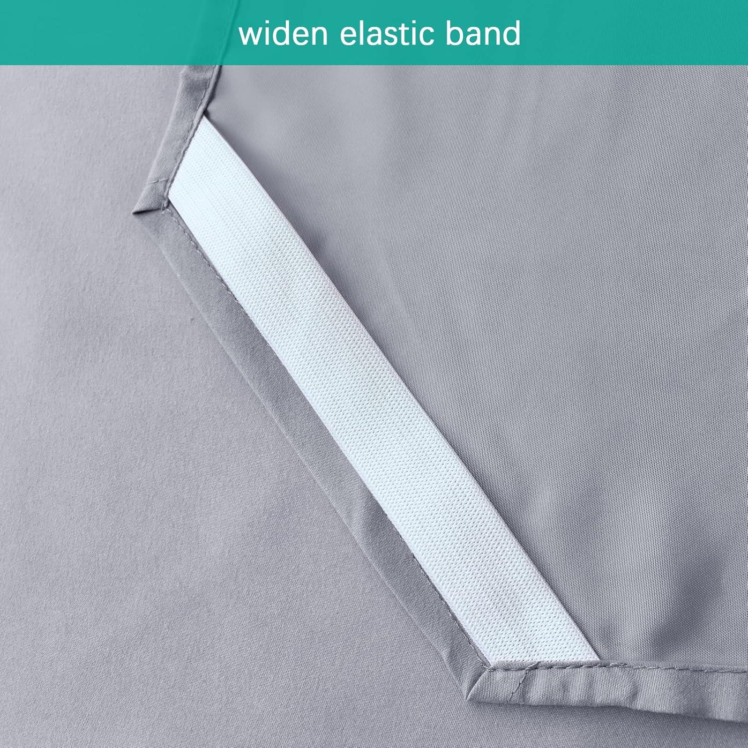 Sábanas para Cuna Biloban 58x102 cm Microfibra Gris - 2 Piezas