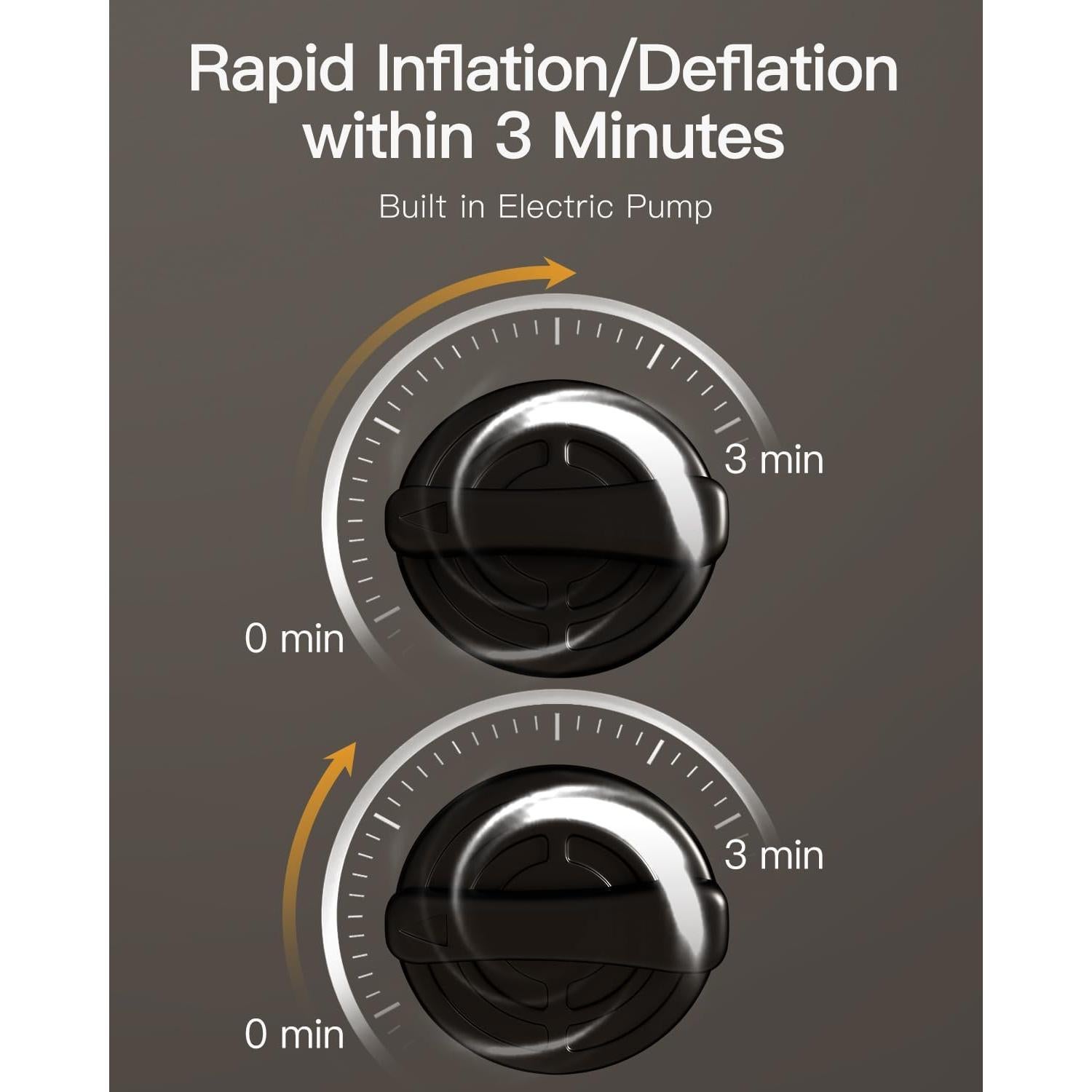 Colchón de Aire CHILLSUN Doble 18" Elevado con Bomba 7.13kg