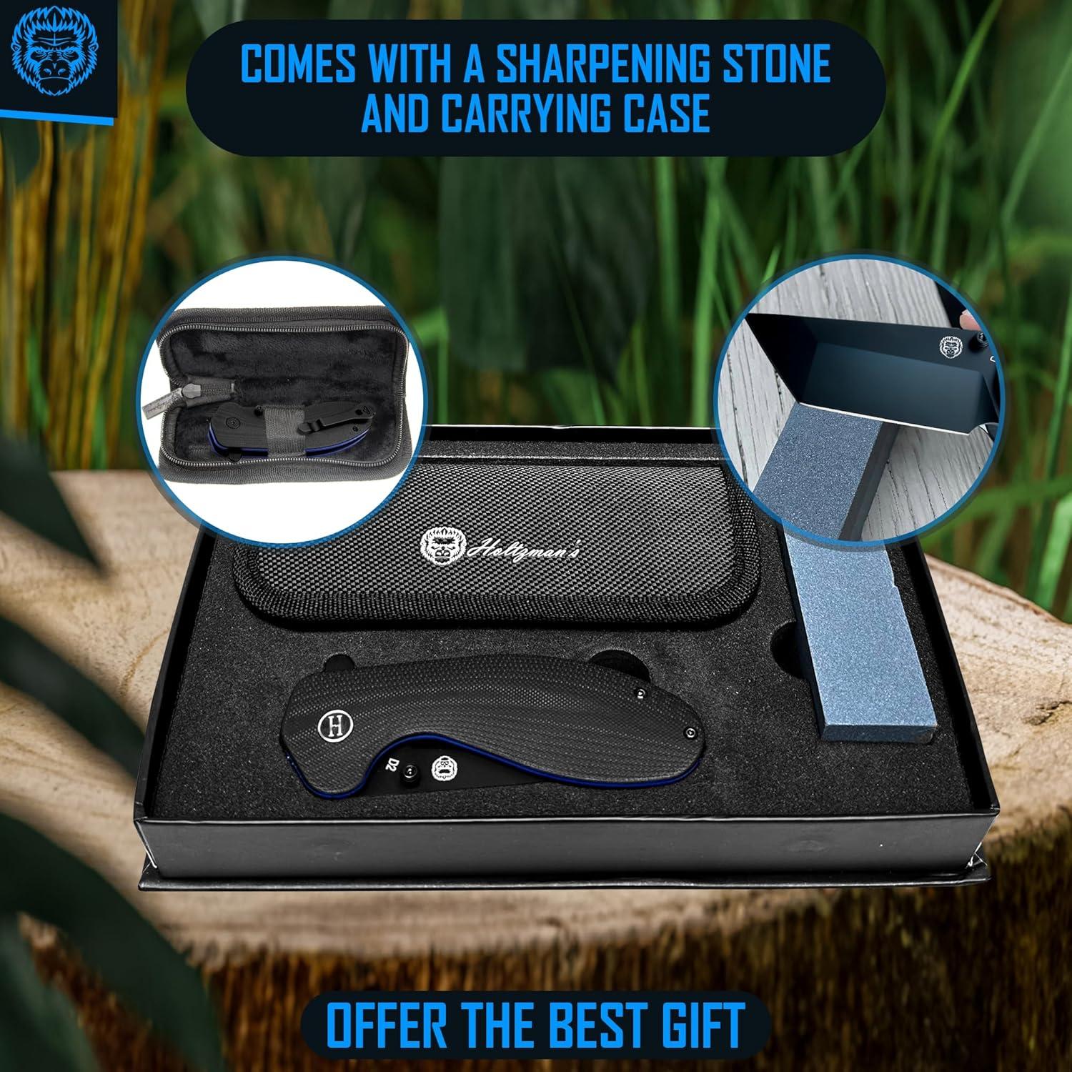 Cuchillo Plegable de Supervivencia Gorilla Holtzman G10 19.5cm