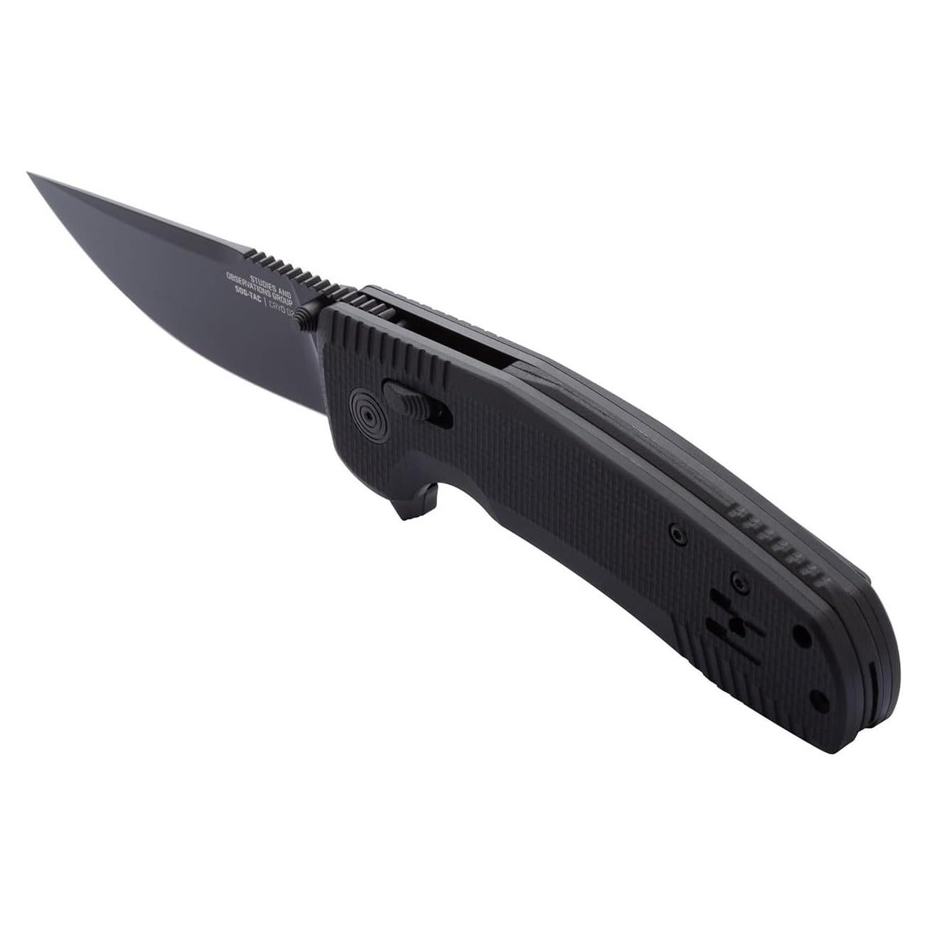 Cuchillo Plegable SOG TAC XR | Hoja Acero D2 8.6 cm | Mango G10
