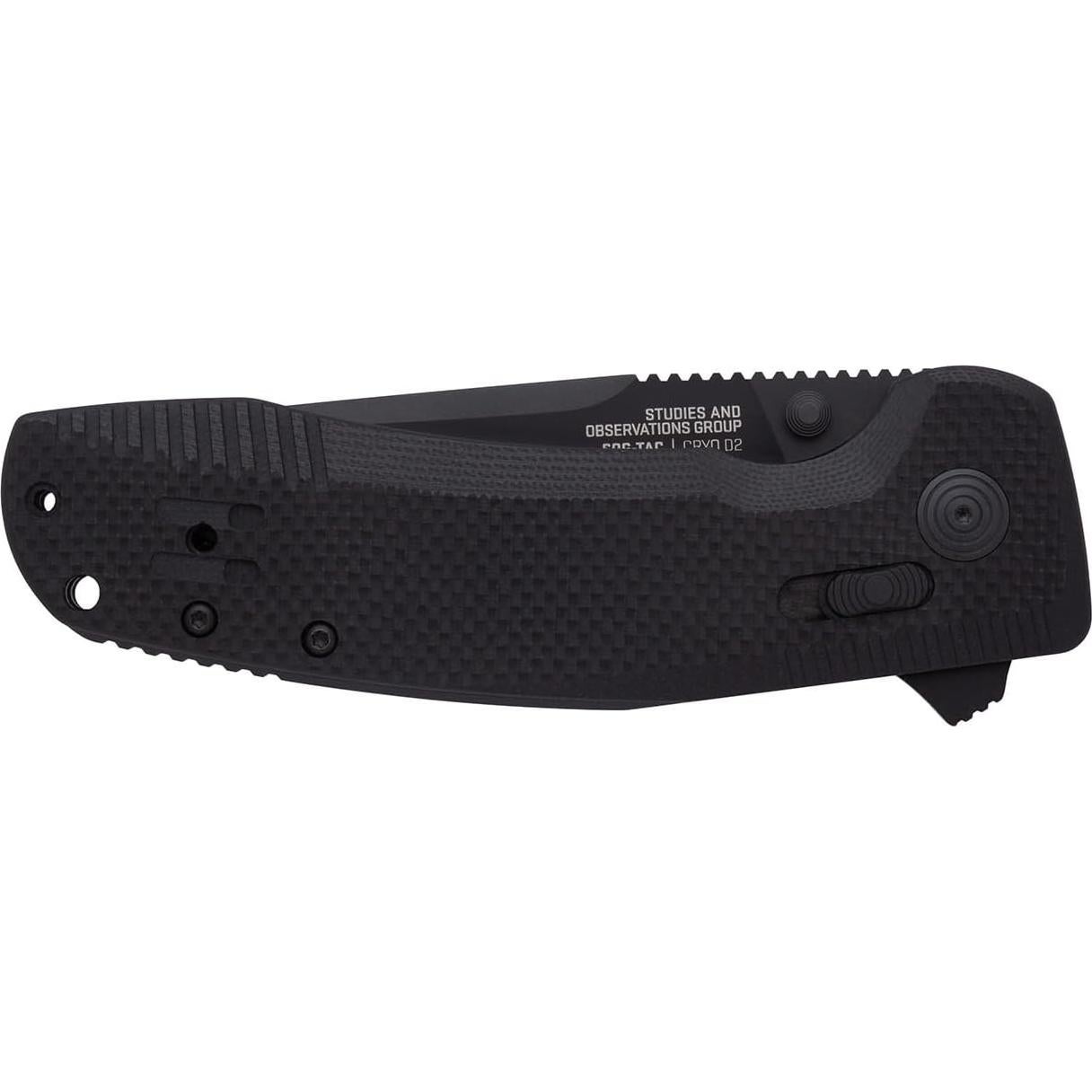 Cuchillo Plegable SOG TAC XR | Hoja Acero D2 8.6 cm | Mango G10