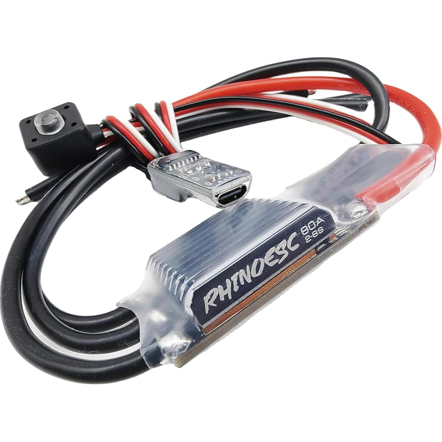 ESC Crawler RhinoESC VE80A 2-8S 5.2-8.2V para RC 1/8 1/10