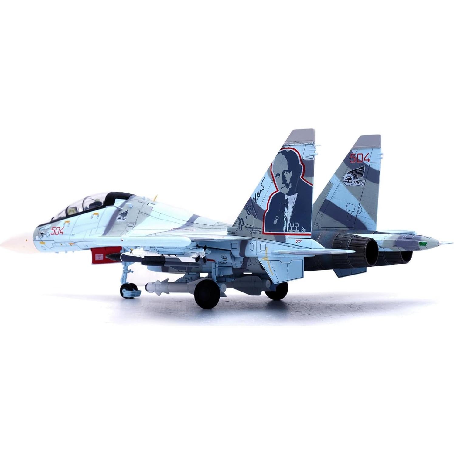 Modelo a Escala 1:72 Su-30MKK Panzerkampf Diecast 14645PC