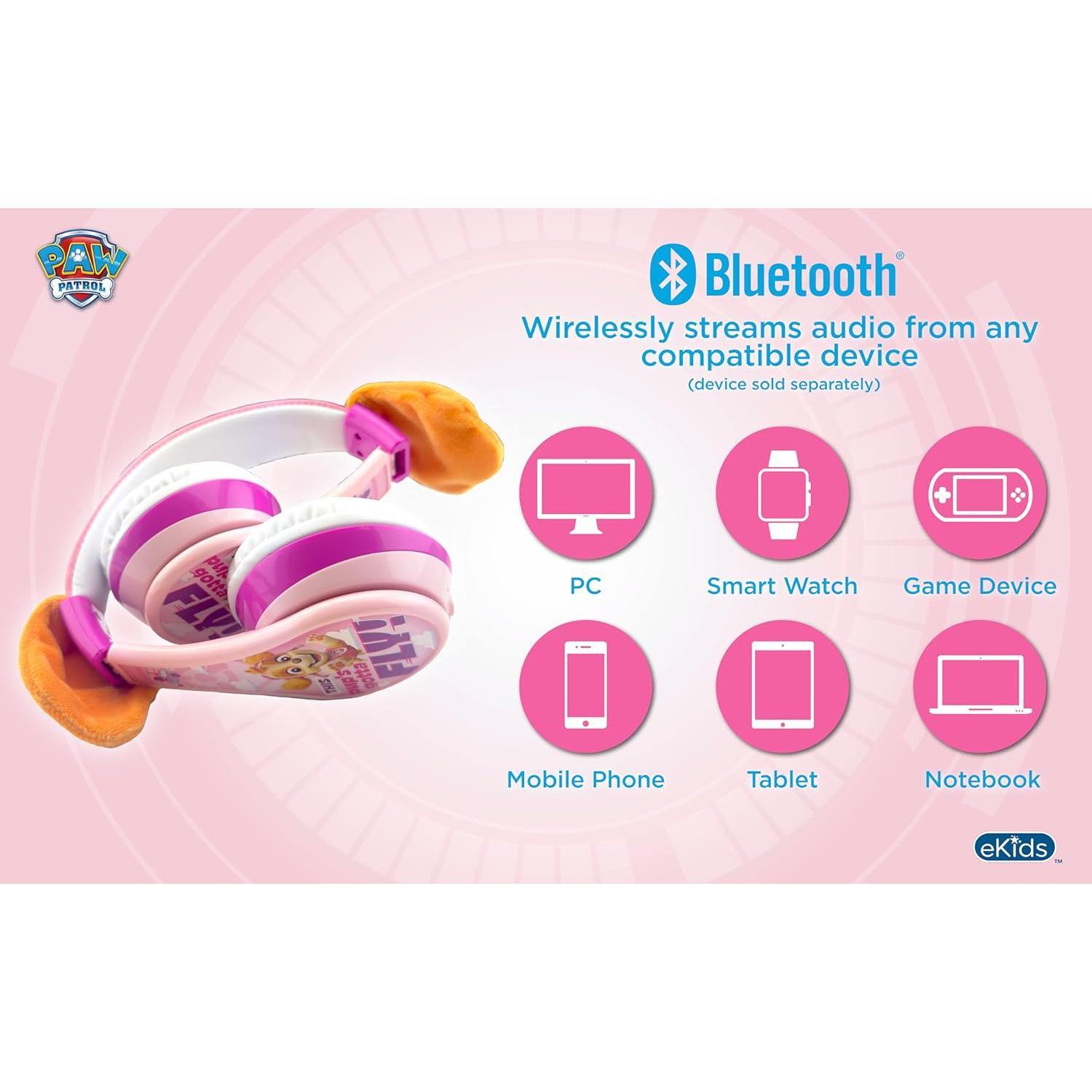 Auriculares Inalámbricos Bluetooth KIDdesigns Skye Paw Patrol