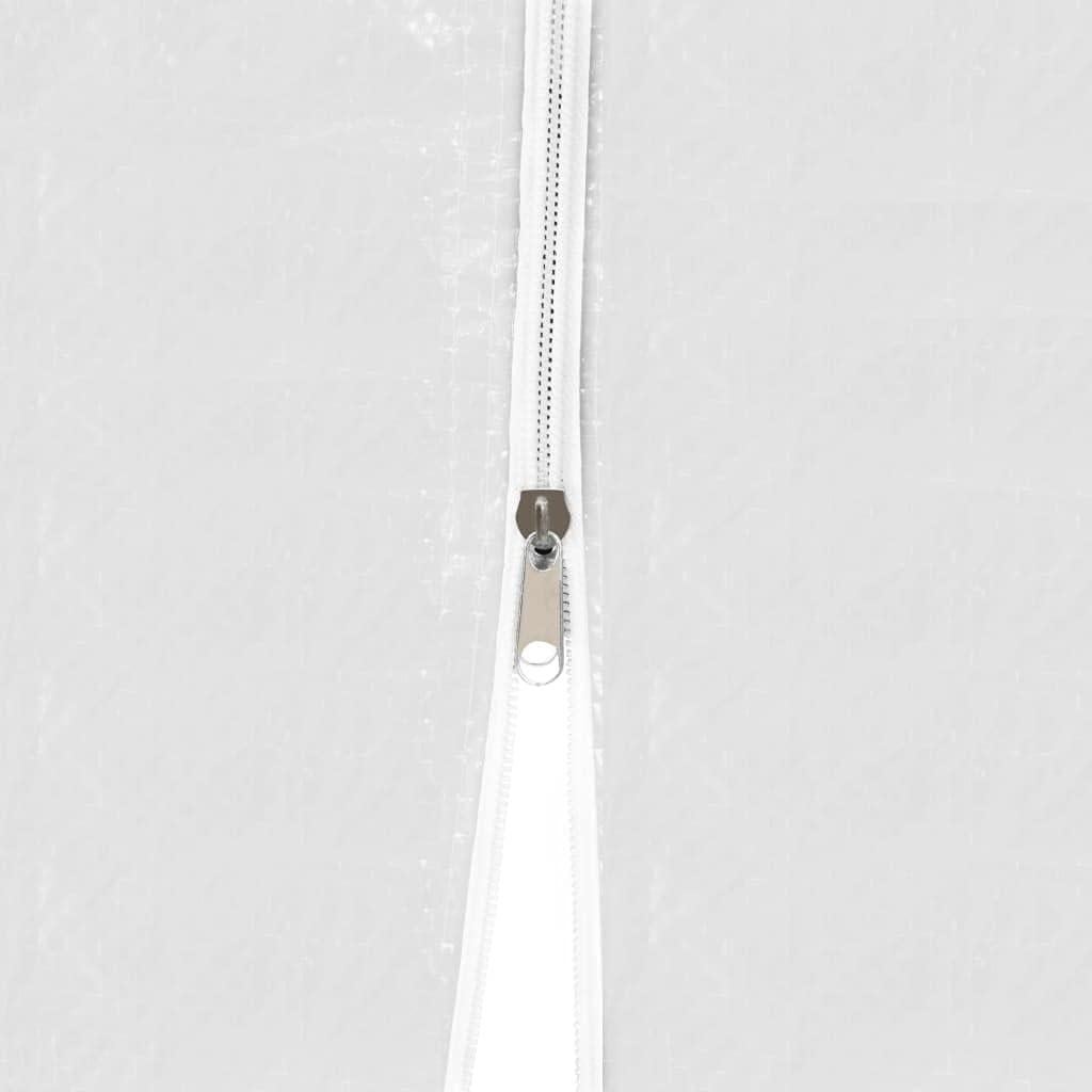 Carpa de Fiesta ZQQLVOO 3x3m Blanca Resistente a UV y Agua