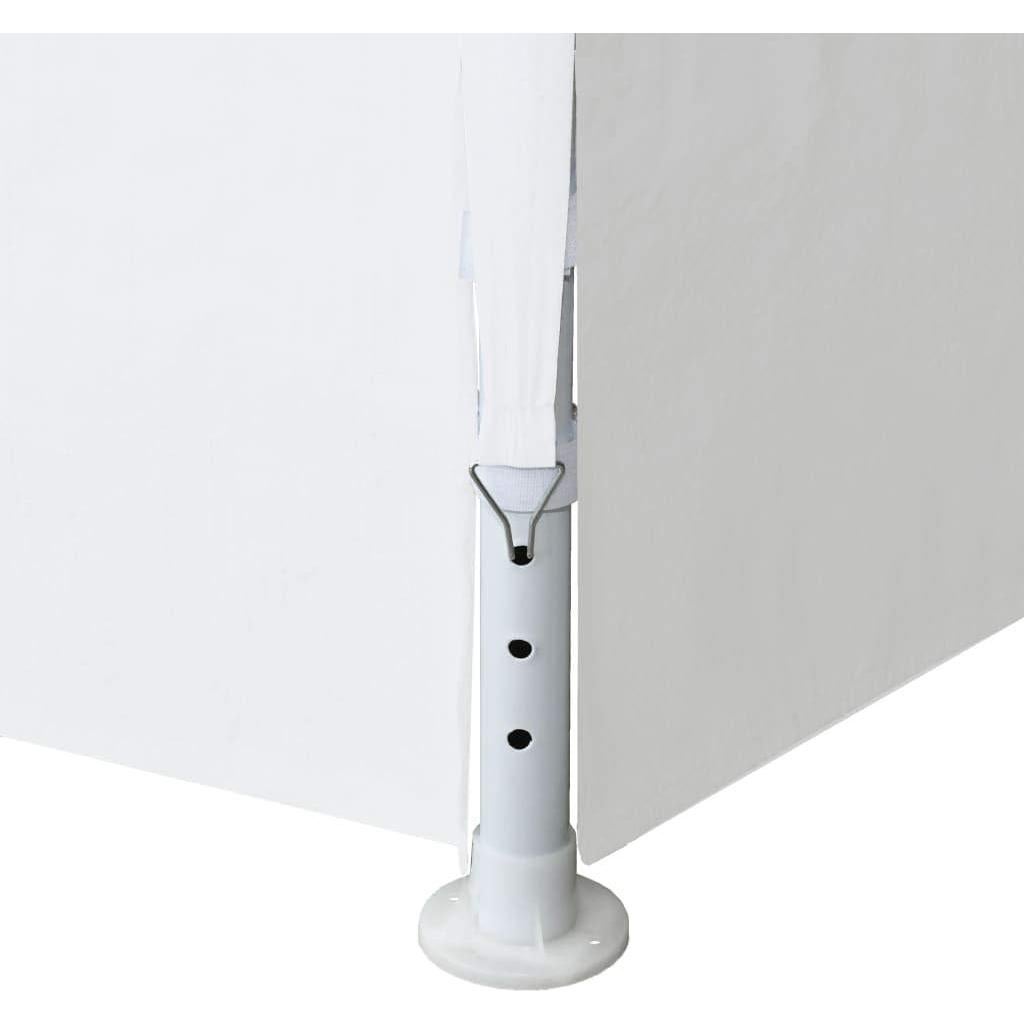 Carpa de Fiesta ZQQLVOO 3x3m Blanca Resistente a UV y Agua