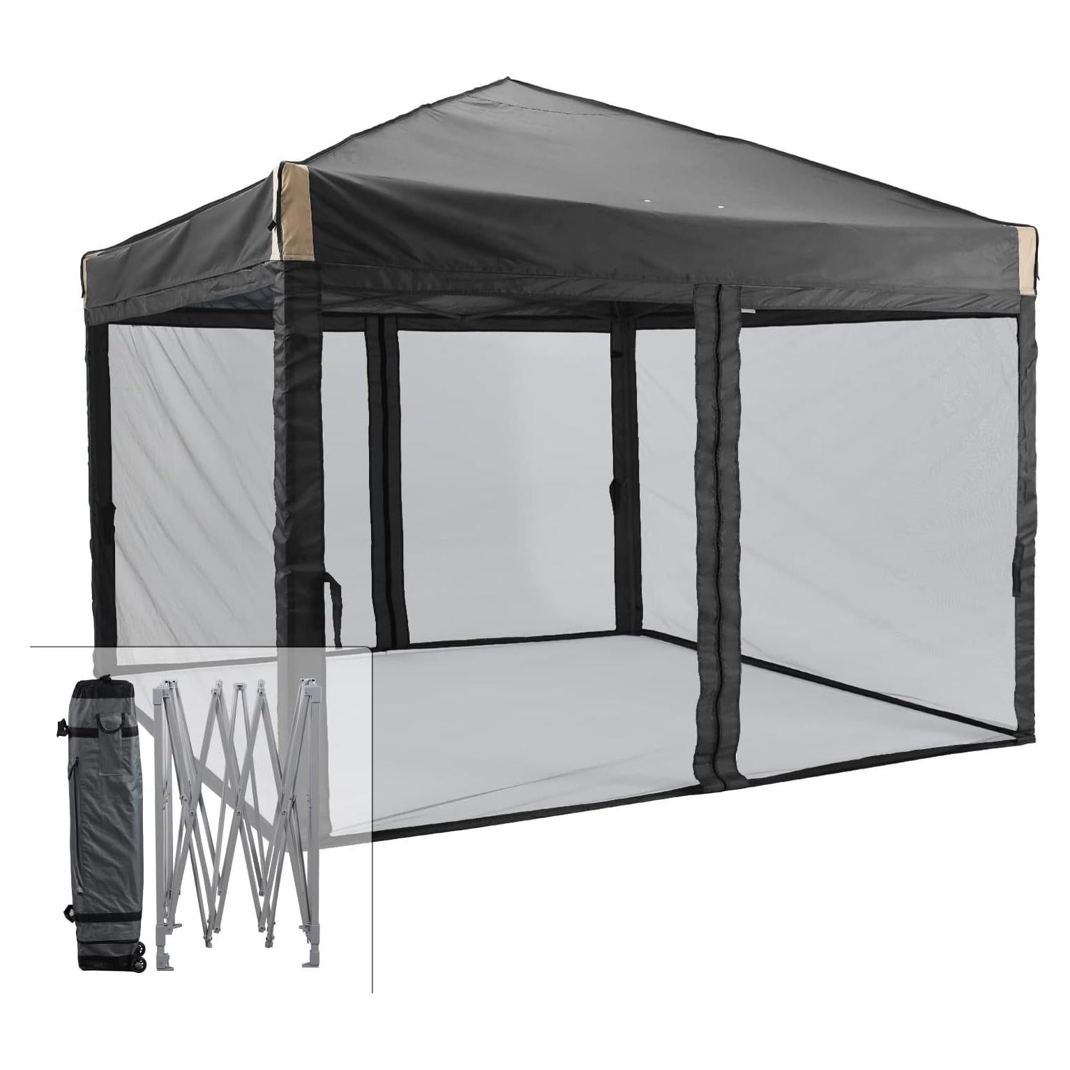 Carpa Plegable Aoodor 3x3m Resistente al Agua con Bolsa
