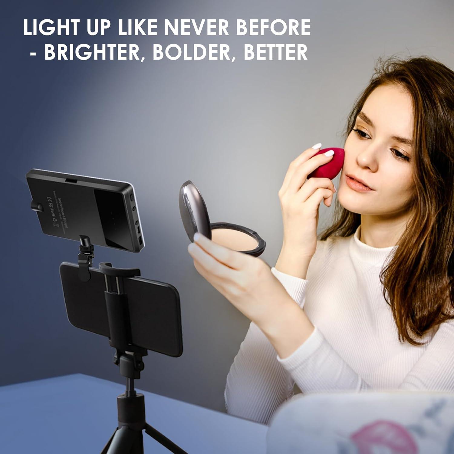 Luz de Selfie Eagerey 60 LED Recargable Clip Doble 2000mAh