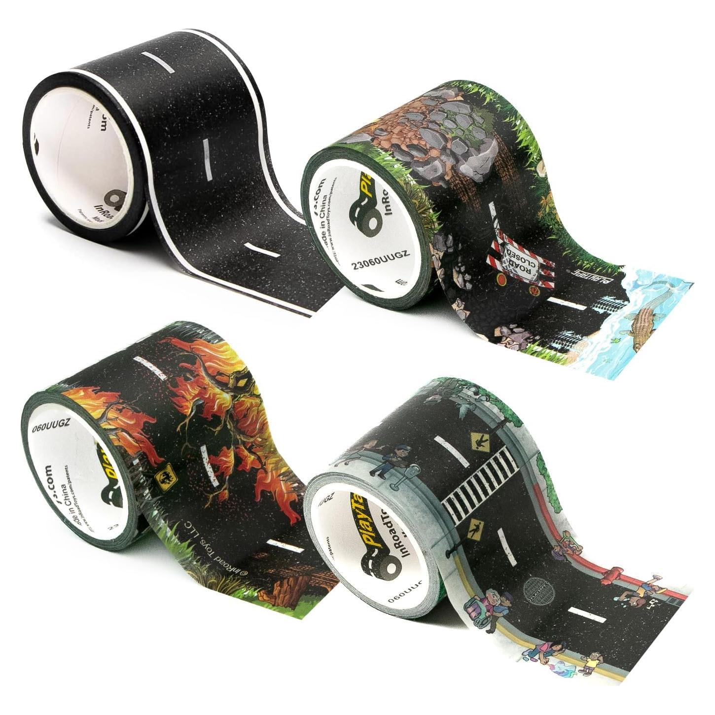 Paquete Variado PlayTape Cinta de Carretera 4-pack 9,14 m