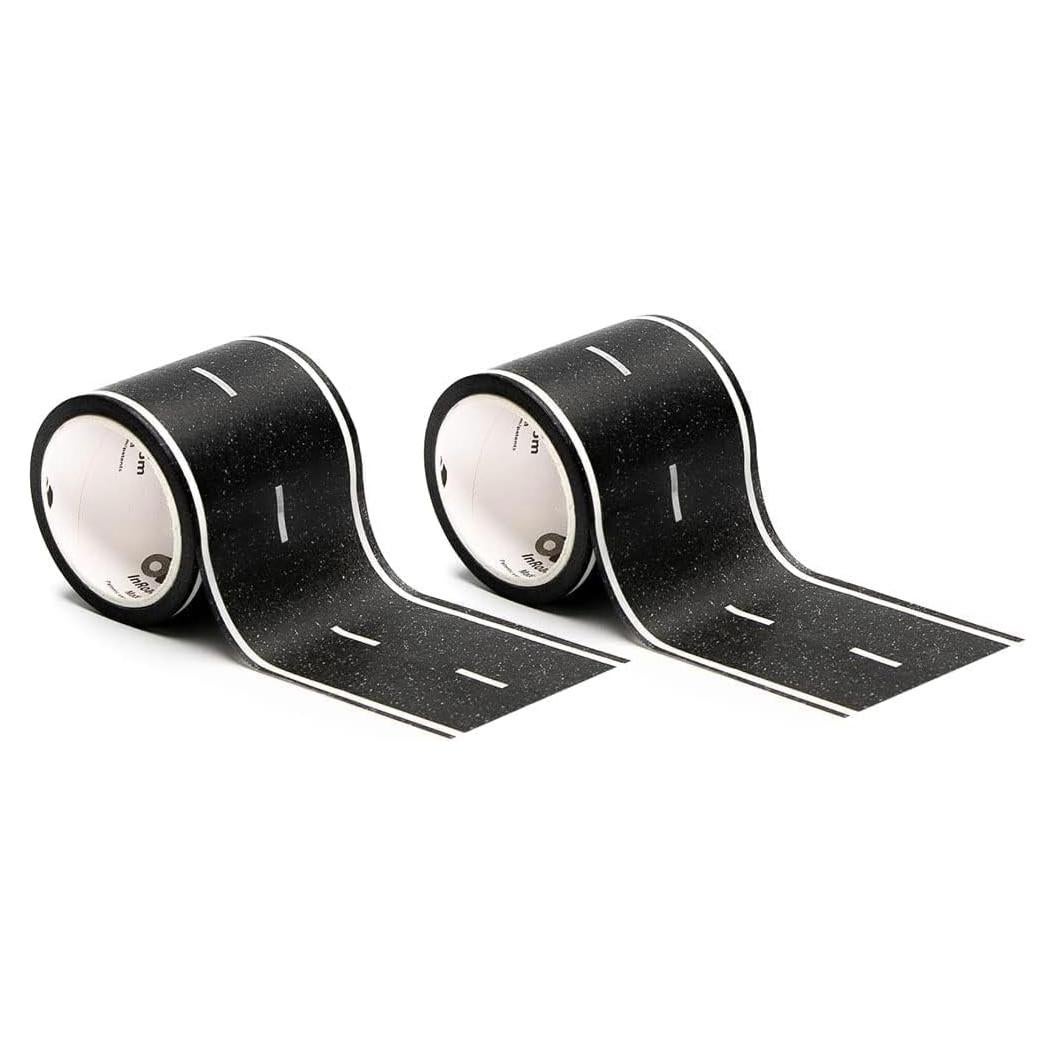 PlayTape Cinta de Carretera Asfalto - Paquete de 2 x 9,14 m