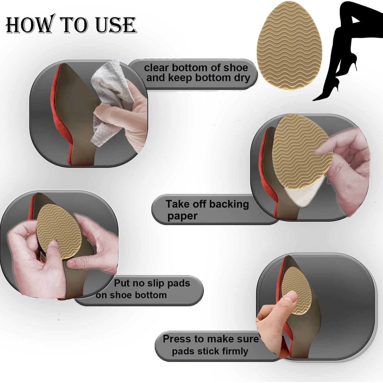 Protectores de Suela Antideslizantes ZBLGO Beige 3 Pares