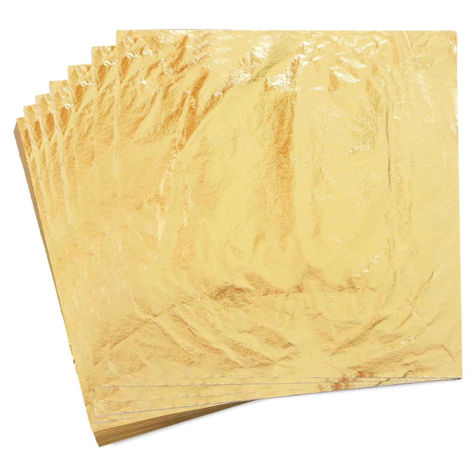 Hojas de Oro YongBo 200 pcs 14cm para Manualidades y Decoración