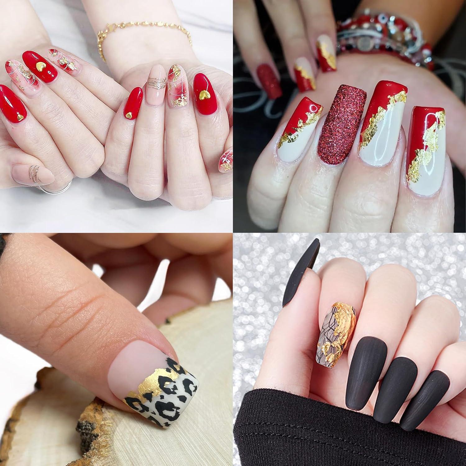 Hojas de Oro YongBo 200 pcs 14cm para Manualidades y Decoración