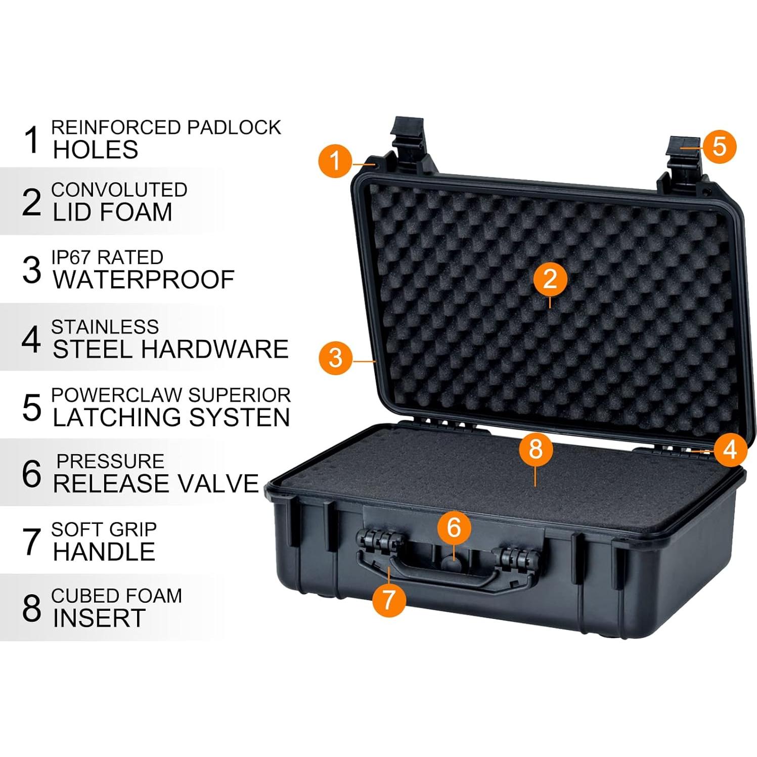 Funda Dura Impermeable MEIJIA 1500 para Cámara y Drones