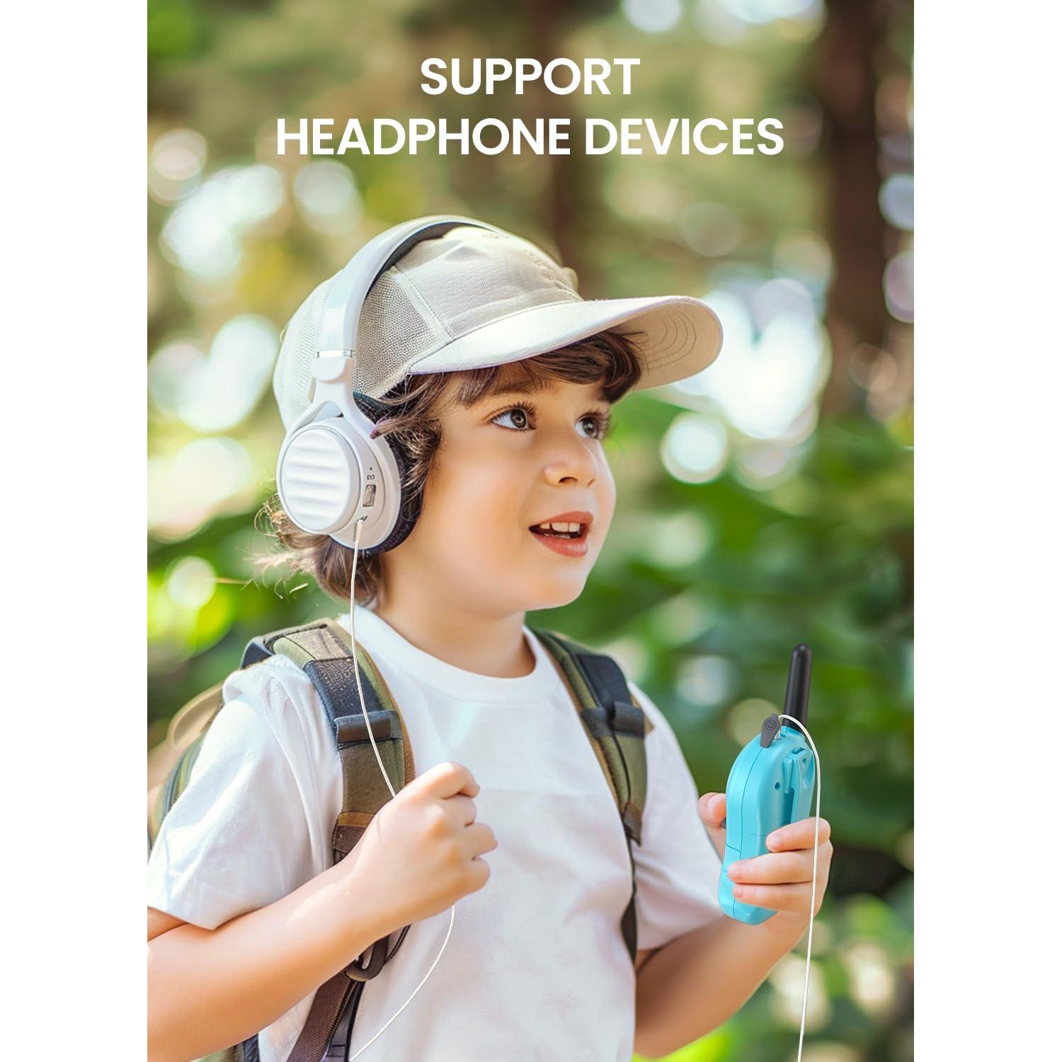 Walkie Talkies para Niños FOREDOM 2 Paquete Azul 22 Canales