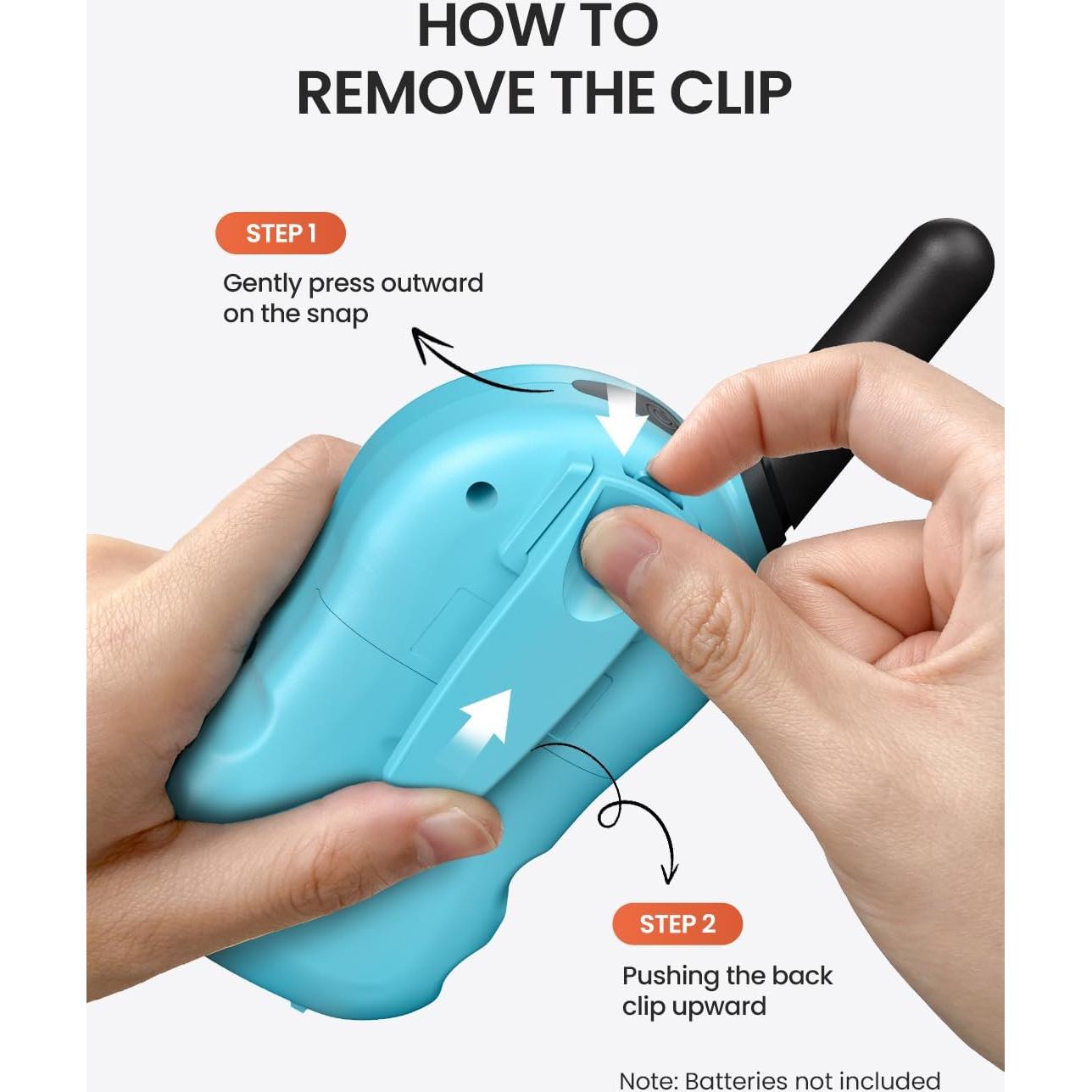 Walkie Talkies para Niños FOREDOM 2 Paquete Azul 22 Canales