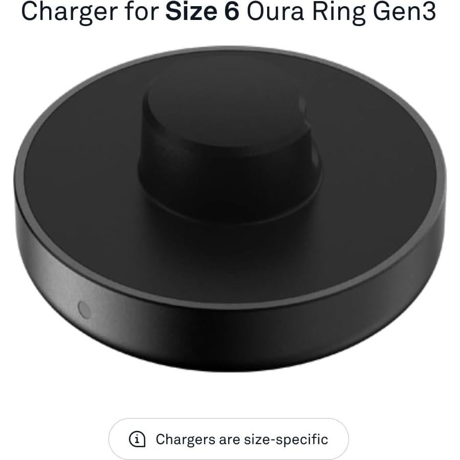 Cargador Oura Ring Gen3 Tamaño 6 - Carga Rápida USB-C