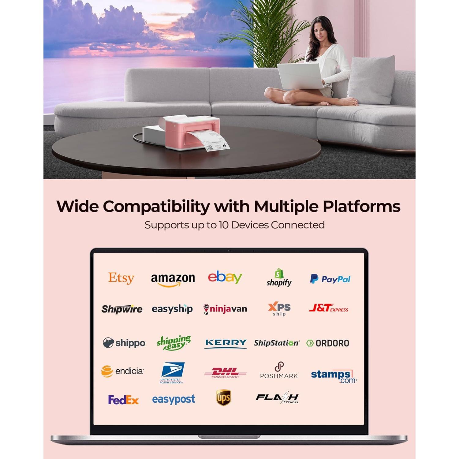 Impresora Térmica Inalámbrica MUNBYN ITPP941AP 203 DPI