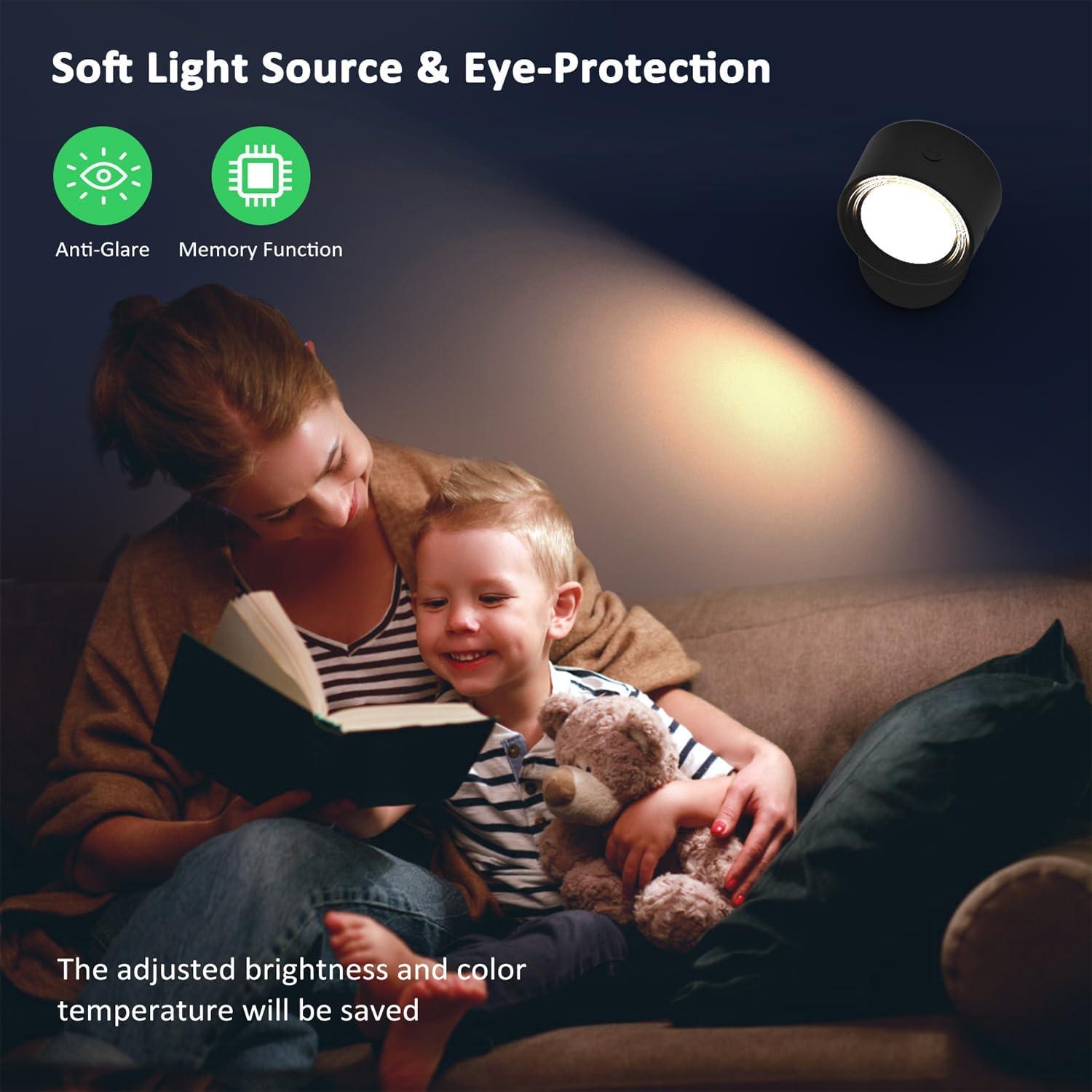 Luces de Pared LED Racokky 2 Pcs 3 Temperaturas Regulables