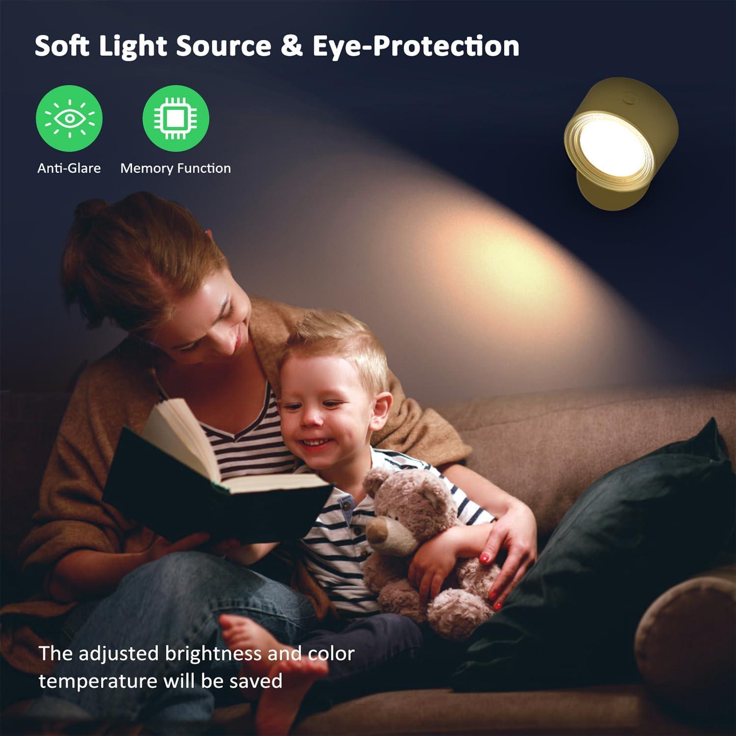 Lámpara de Pared LED Racokky 3 Temperaturas 3000mAh 3 Pcs