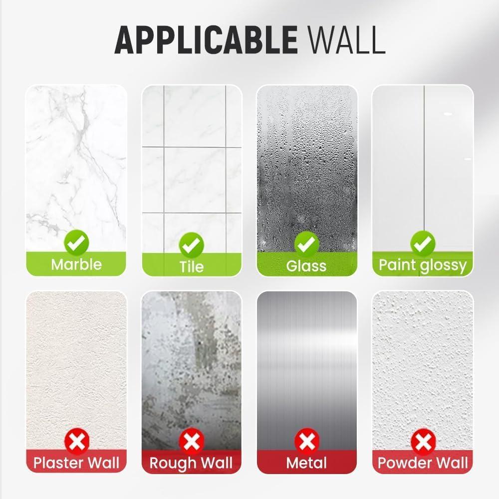 Ganchos de Ventosa Sin Perforación Podafu - Acero Inoxidable Negro