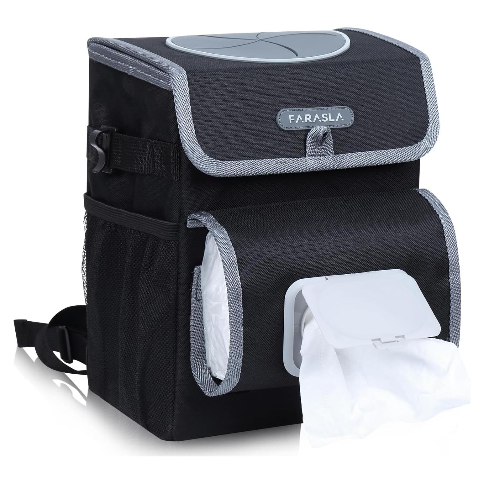 Basurero para Auto Farasla AB-11 con Soporte de Pañuelos