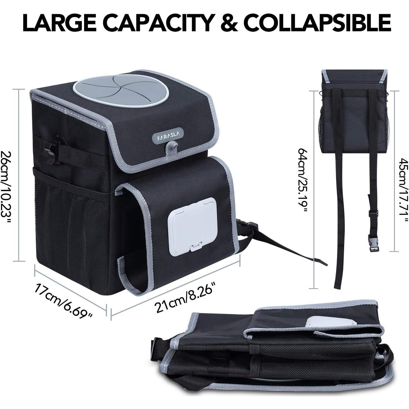 Basurero para Auto Farasla AB-11 con Soporte de Pañuelos