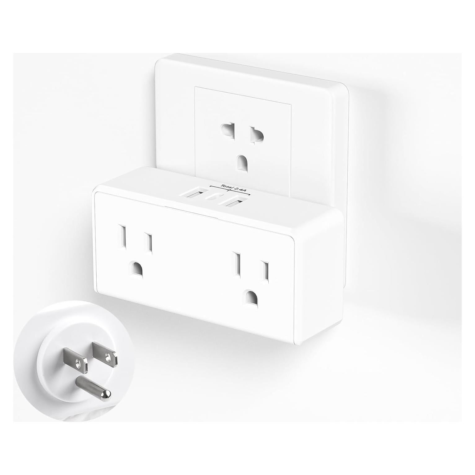 Extensor de Enchufe BN-LINK con 2 USB-A y 1 USB-C 2 Salidas