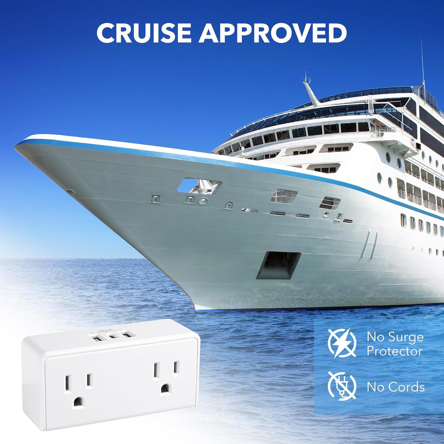 Extensor de Enchufe BN-LINK con 2 USB-A y 1 USB-C 2 Salidas